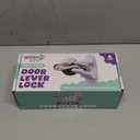 Door Lever Lock (Pack of 6) Prevents Toddlers from Opening Doors. 3.25" L * 1.5" W * 4.5" H Easy One Hand Operation for Adults. Durable ABS with 3M Adhesive Backing. Simple Install, No Tools Needed.