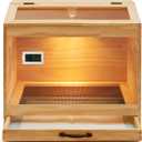 Brooder Box for Chicks, Wooden Chicken Brooder with Heat Lamp