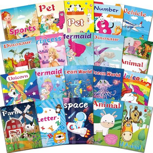 Kalysky 16Pack Coloring Books for Kids Ages 4-8 (5.1 x 7 inch),Mini Coloring Books for Kids Party Favors,Bulk Coloring Book for Toddlers Ages 2-4
