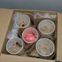 Wellmet Small Lamp Shades,ONLY for Candle Bulbs,Clip-on Drum Mini Lampshades,Set of 6, 5.5"x 5.5"x5",Cream White