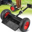 GADFISH Lawn Mower Wheels Sulky, Walk Behind Mower-Sulky, Lawn Trailer with 13" Tires for Mower, Easy Forward & Reverse Lawn Mower Trailer, Black & Red