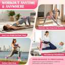 KUTIZE Ankle Resistance Bands with Cuffs & Fabric Resistance Bands Set - Legs & Glutes Workout Equipment for Women & Men, Home Gym Heavy Exercise Bands for Hip, Yoga, Strength Training, Rehab, Pilates (Pink)