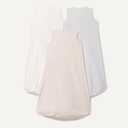 Amazon Essentials Unisex Babies' Cotton Sleep Sack, Wearable Blanket, 0.5 TOG, Pack of 3 (White)