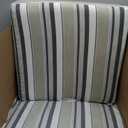 Arden earthFIBER Outdoor Deep Seat Cushion Set, 24 x 24, Rain-Proof, Fade Resistant, Deep Seat Bottom and Back Cushion for Chair, Sofa Taupe Grey Boardwalk Stripe