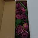 IPOPU Burgundy Roses Artificial Flowers 12PCS Roses Flowers Heads Dried Silk Flowers Burgundy Flowers Artificial for Decorations with Single Stems for Floral Arrangements Wedding Flower