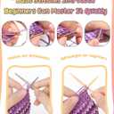 Katech Beginner Knitting Kit for Adults, 4 Pcs Socks Yarn Knitting Kit with Step by Step Instruction and 4 Knitting Needles, Knitting Starter Kit for Learn to Knit Craft Kits Gift