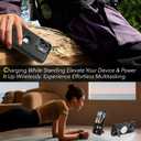 for iPhone 17 Case [Compatible with Magsafe] 6.3 Inch, Leather Magnetic Case with Invisible Kickstand, Upgraded N56 Strong Magnet Slim Cover, Wireless Charging, Black