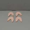 Ballet Dance Toe Pads for Women Girls Pointe Shoes Toe Cap Covers High Heel Toe Wrapped Protector (Small, Light Pink-2Piece)