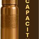 Leathervine 100% Pure Copper Water Bottle for Drinking 64 oz with Lid| Leak Proof Ayurvedic Vessel to Support Digestion, Immunity | Lightweight, Eco-Friendly, Travel Use, Best Gift for Wellness Lovers
