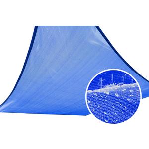 Quictent Waterproof Sun Shade Sail for Patios 185G Polyester Fabric Cloth, 98% UV Block Outdoor Awning Shelter for Commercial, Backyard, Garden, Deck, Hardware Kit Included 20x16 ft, Blue
