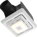 Broan-NuTone Roomside Series Bluetooth Speaker Bathroom Exhaust Fan w/LED Light, 70 CFM 2 Sones, ENERGY STAR