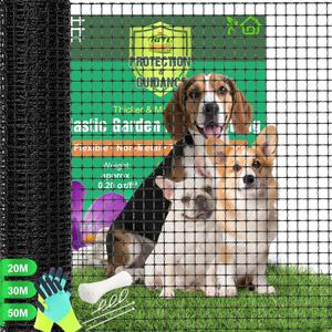Temporary Garden Fence 4ft x 100ft, Plastic Fencing with Reinforced Edges, Includes 50 Zip Ties, for Yard, Garden, Poultry, Deer & Construction Use
