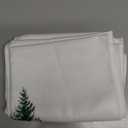 Christmas Winter Kitchen Towels Set of 2, Winter Christmas Pine Tree Decor Dish Towels, Xmas Pine Forest Decorative Hand Towels for Bathroom Kitchen, Christmas Trees Bathroom Decor(16x24 Inch)