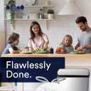 Plasticplace Trash Bags, Compatible with Simplehuman Code H, 8-9 Gallon Trash Can Liners, White Drawstring Garbage Bags, 100 Count Heavy Duty