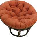 Blazing Needles Microsuede Papasan Cushion, 1 Count (Pack of 1), Spice