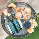 | The Tiny countertop Wine Rack That Also fits in The Refrigerator (Natural Silver)