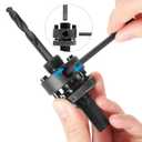 6-3/8 Inch Hole Saw with Heavy Duty Arbor, 6 3/8Recessed Lighting Hole Saw with 1-1/2 Inch Cutting Depth, Bi-Metal Hole Cutter for Smoothly Cutting Ceiling Tile Drywall Plywood Plaster Metal Plastic