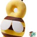 Little Bee Baby Walker Head Protection Backpack, Adjustable Safety Pad for 5-24 Months Toddler Learning Walking Crawling