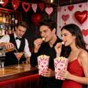 Valentine's Day Heart Conversation Popcorn Boxes - 60 Pcs Valentine's Day Treat Goodie Containers for Kids SchoolWedding, Birthday & Galentine Party Supplies