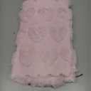 MIULEE Valentines Pillow Covers 20x20 Inch Set of 2 Valentines Day Light Pink Heart Love Decorative Cute Soft Plush Faux Fur Throw Pillows for Girl Bedroom Couch Sofa Holiday Home Decor