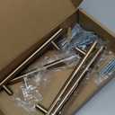 Goldenwarm 10 Pack Champagne Bronze Cabinet Pulls Gold Cabinet Handles 5 inch(128mm) Champagne Drawer Pulls Brushed Bronze Drawer Handles Kitchen Bathroom Bedroom Dresser Furniture Hardware (5in Hole Centers)