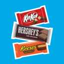 HERSHEY'S, KIT KAT and REESE'S Assorted Milk Chocolate Candy Variety Box, Halloween Candy, 27.3 oz (18 Count) (EXP 10/01/25)
