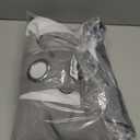 Grey Blackout Curtains with Ombre Sheers Overlay 84 Inch Long for Living Room Bedroom Decor, Mix and Match Double Layer 90% Blackout Window Drapes for Office, Nursery, Grommet Top, 52"W, 4 Panels