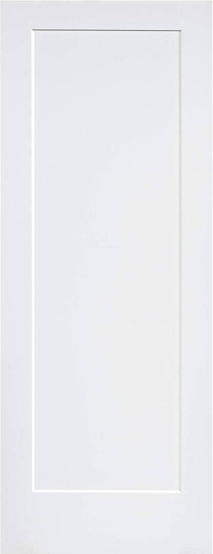 1-Panel Door, White Primed Shaker 80 in. x 18 in.