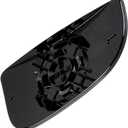 Driver Left Side Lower Mirror Glass Replacement, for 2010-2020 Dodge Ram 1500 2500 3500 4500 5500, Towing Mirrors Convex Glass with Rear Mounting Bracket, 68067731AA
