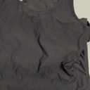 Missufe Women's Sleeveless Racerback Tank Ruched Bodycon Sundress Midi Fitted Casual Dress (Classic Black, Medium)