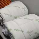 Ultra Soft Twin XL Size Mattress Topper - Viscose Made from Bamboo Pillow Top Mattress Pad for Back Pain Relief - Naturally Cooling for Hot Sleepers, Green