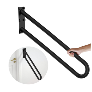 ZUEXT 28 Inch Oil Rubbed Black Stainless Steel Handrail, for 1-5 Steps
1.25" Tube, U Shaped Safety Grab Bar, Wall Mounted Handicap Hand Railing, For Outdoor Garage Entry Interior Exterior Stairway