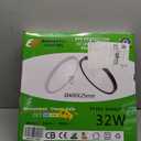 2PK 15.8 Inch LED Flush Mount Ceiling Light, 32W, 3480LM, 3000K/ 4000K/ 6000K CCT Selectable, Round Flat Panel Light Low Profile Ceiling Light Fitures for Hallway, Kitchen, Bedroom, Laundry Room