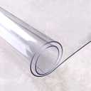 Rectangle Plastic Table Cover Protector 20" x 39", 1.5mm Thick Clear Tablecloth Protector, Oil-Proof Spill-Proof Wipeable Transparent Table Cloths, Desk Mat Waterproof Heavy Duty