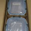 [8-Pack,30 oz]Glass Meal Prep Containers,Glass Food Storage Containers,Airtight lunch Containers with Lids, Microwave, Oven, Freezer and Dishwasher (Gray)