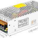 BTF-LIGHTING AC100-240V to DC5V20A Max100W Switching Power Supply Device Transformer Adapter Converter for LED Strip/String/LED Matrix,CCTV Camera,Security System,Radio,Cats