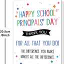 4 x Happy School Principals' Day Card, 8×5.3 inches
