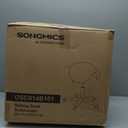 SONGMICS Ergonomic Saddle Stool with Wheels, Rolling Stool, Without backrest