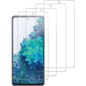 4 Pack Glass Screen Protector Compatible for Samsung Galaxy S20 FE 5G / SM-g781u [9H Hardness]-HD Screen Tempered Glass, Scratch Resistant,Easy Install [Case Friendly]