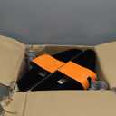 Amazon Basics Slim Velvet Non-Slip Space Saving Suit Clothes Hangers, Closet Organizer, Black/Silver, 100-Pack