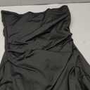 Women's Backless High Split Strapless Long Prom Formal Cocktail Dress for Women, XS Black