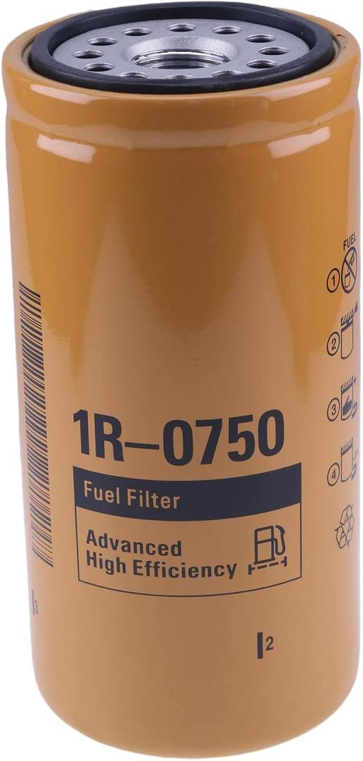 AIVWUMOT Fuel Filter 1R-0750 Compatible with Caterpillar CAT Chevy GMC Duramax 2001-2016 LB7 LML LMM BF7633 FF5320 33528