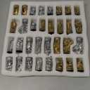 (Without Board) Historical Handmade Rome Figures Metal Chess Pieces Big Size King 4 inc (Only Pieces)