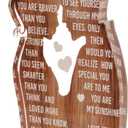 Valentine Day Acrylic Plaque Sign Romantic Gifts Engraved To My Wife for Home Acrylic Desk Decor Boyfriend Girlfriend Anniversary Birthday Gift Ideas for Her Him Couple Gift