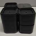 12 Pack Furniture Risers 1, 2 or 3 Inch, Adjustable Bed Risers Heavy Duty For Table Desk Couch Chair Sofa Cabinet Bed Legs Dorm, Square Stackable Bed Raisers Blocks Lift Height 1", 2" or 3", Black-1