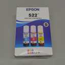 EPSON 522 EcoTank Ink Ultra-high Capacity Bottle Color Combo Pack (T522520-S) Works with ET-2720, 2800, 2803, 2840, 4700, 4800, 4810