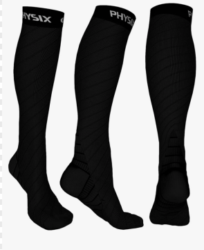 Physix Gear Compression Socks 20-30 mmHg - Men & Women - Running, Nurses, Shin Splints, Flight, Travel
