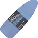 VividPaw Small Ironing Board Cover and Pad 12.5 x 30, Elastic Edge, Silicone Coated, Resist Scorching, Heavy Duty Padded Cover for Mini Table Top Iron Board (Silicone Coating-Blue, 12" x 30")