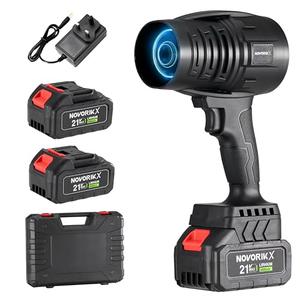 NovorikX 20V Cordless Mini Turbo Leaf Blower, 30000RPM Handheld Snow Blower with 2 X 3.0Ah Batteries & Charger, Ultra-Light, 55m/s for Car/Lawn/Garage Cleaning and Snow Removal