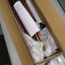 QUTWOB 52" Wood Ceiling Fan with Lights Remote Control,Quiet DC Motor 3 Blade Ceiling Fans for Patio Living Room, Bedroom, Office,Indoor Outdoor(Black+Dark Walnut)